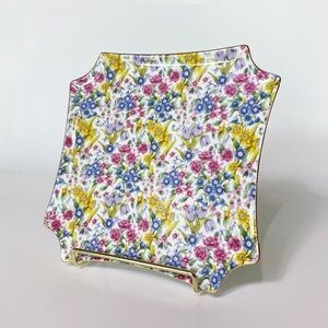 Floral Square Decorative Plate